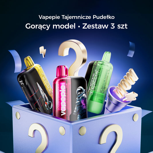 🎁 VAPEPIE MAX 30000 PUFFS-Zestaw niespodzianka 3 sztuk – Wypróbuj i oszczędzaj dużo!